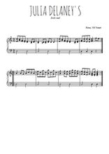 Téléchargez l'arrangement pour piano de la partition de Julia Delaney's en PDF